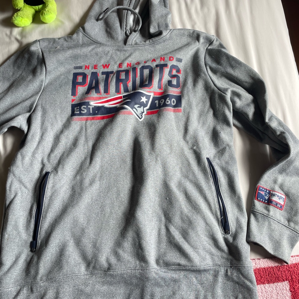 New England Patriots Gray Hoodie